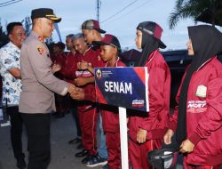 LEPAS KONTINGEN ATLET PORA –  KAPOLRES ACEH TIMUR OPTIMIS JUARA, KUNCINYA SEMANGAT