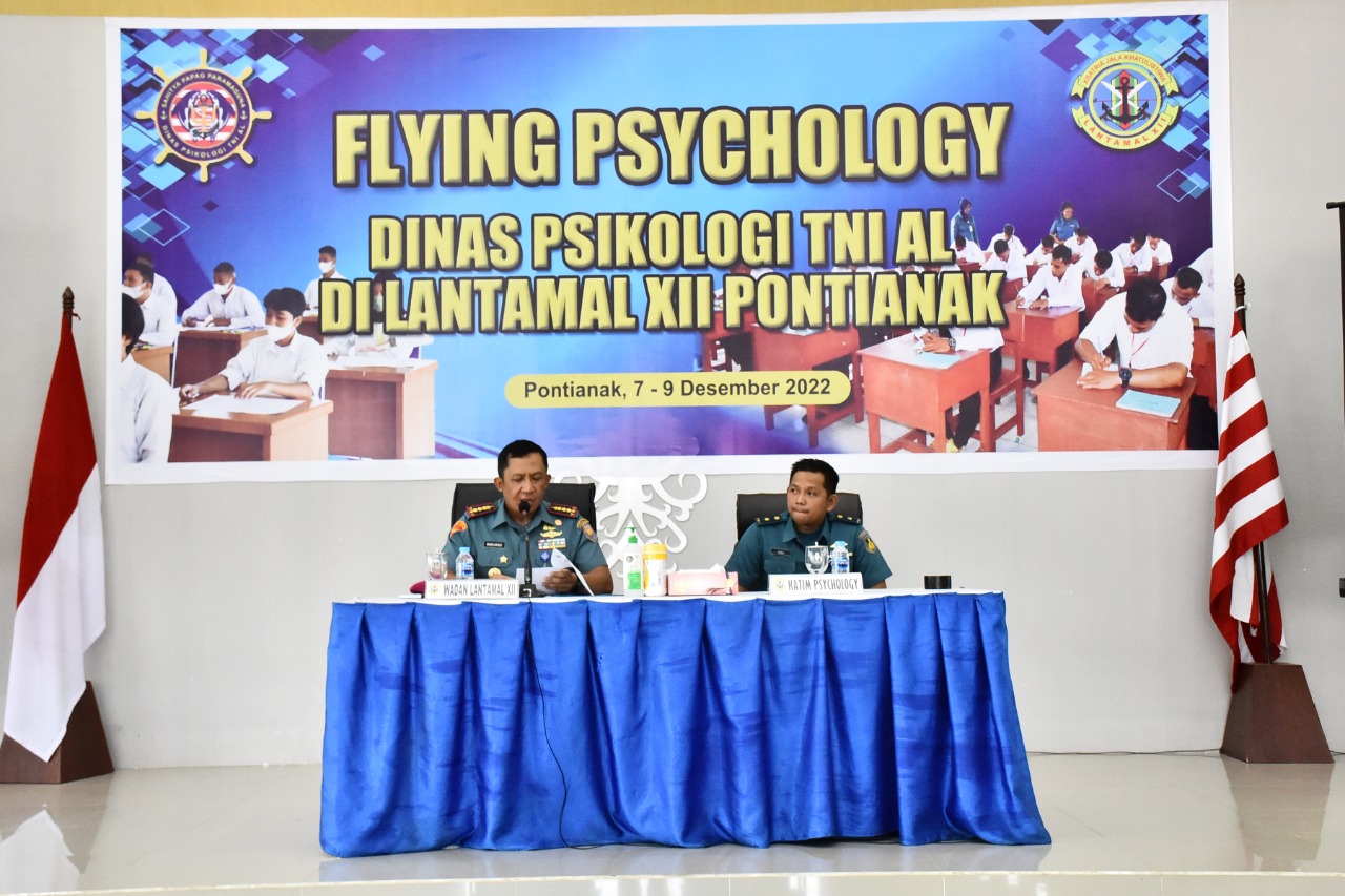 Wadan Lantamal XII Buka Flaying Psychologi Bagi Prajurit, PNS dan Keluarga Besar Lantamal XII