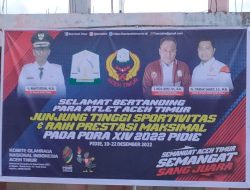 PORA XIV 2022 PIDIE –  DENGAN MOTTO SEMANGAT SANG JUARA KONTINGEN ACEH TIMUR BASE CAMP DI SMKN 1 SIGLI