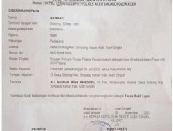 TIDAK HADIR MEDIASI –  PEMDES SILATONG ACEH SINGKIL SERAHKAN KASUS KE APH