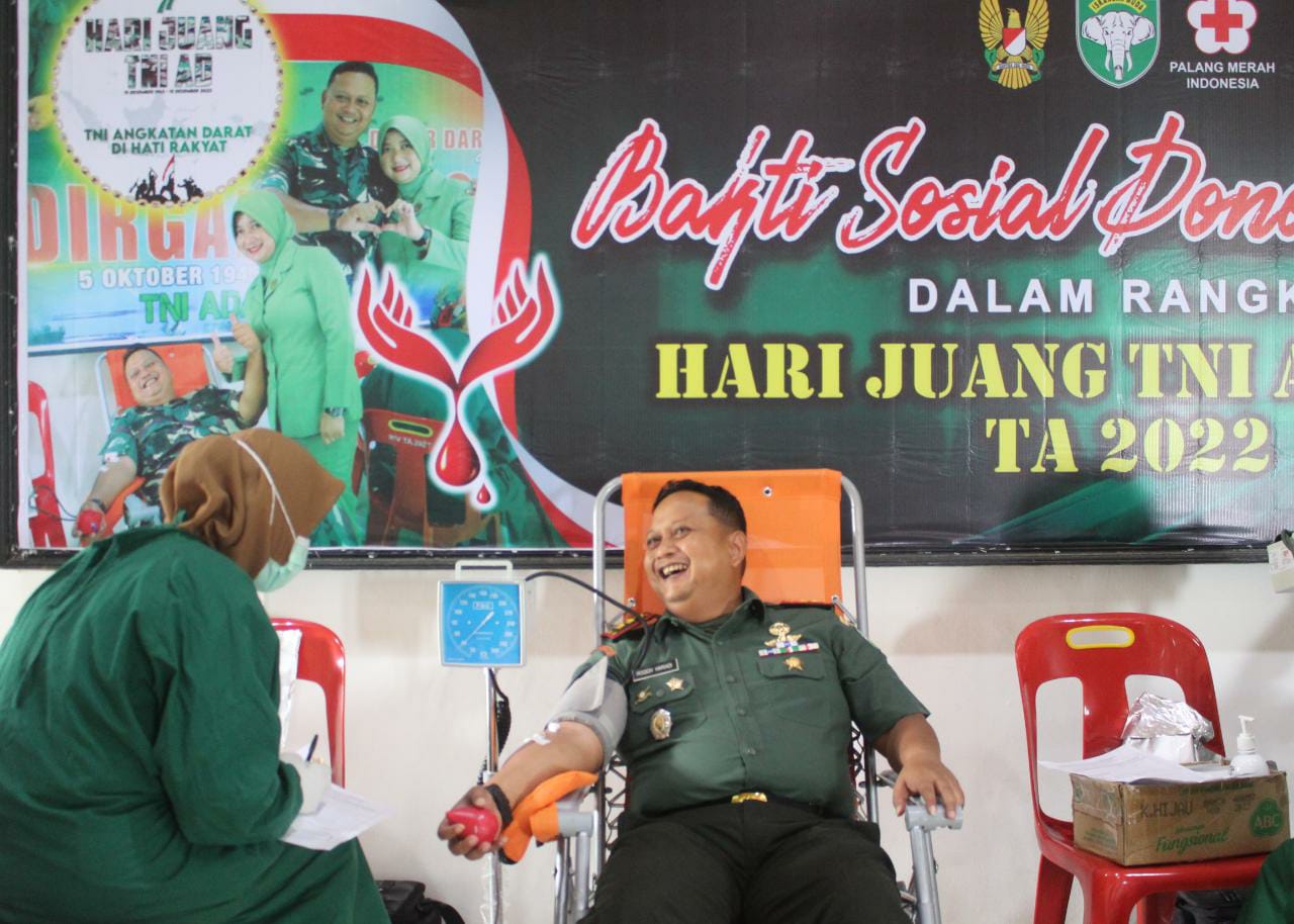 SAMBUT HARI JUANG TNI AD –  KODIM ABDYA GELAR DONOR DARAH