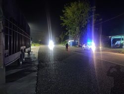 SATLANTAS POLRES ACEH JAYA –  PATROLI MALAM HARI DUA ARAH BARAT SELATAN