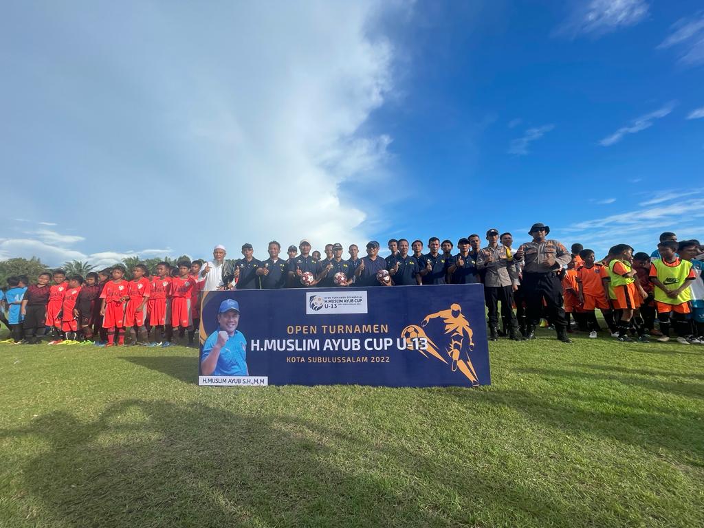 TURNAMEN SEPAK BOLA U – 13 : H. MUSLIM AIYUB CUP TAHUN 2022 RESMI DIBUKA