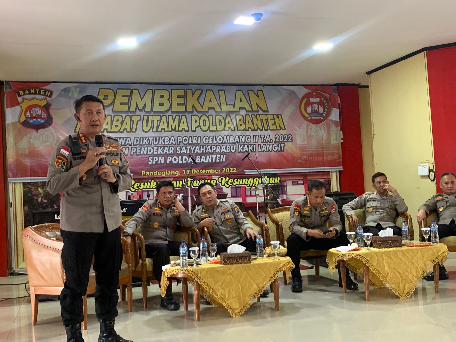 Jelang Penutupan Pendidikan, Siswa SPN Mandalawangi Diberikan Pembekalan Oleh Pejabat Utama Polda Banten