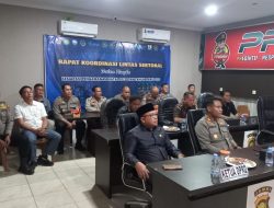 Rakor Virtual Persiapan Natal 2022 dan Tahun 2023 di Aula Presisi Polres Merangin