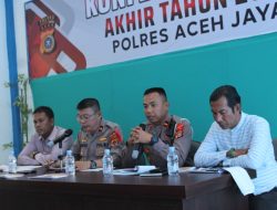 POLRES ACEH JAYA :  GELAR KONFERENSI PERS AKHIR TAHUN 2022