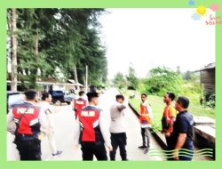 HIMBAU MASYARAKAT JAGA KAMTIBMAS JELANG TAHUN BARU :  SATGAS OPs LILIN POLRES ACEH JAYA SAMBANG WARGA