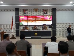 Kapolres Merangin Akbp. Dewa Ngakan Nyoman Arinata. S.I.K.,MH Buka Latihan Pra Operasi “lilin 2022”