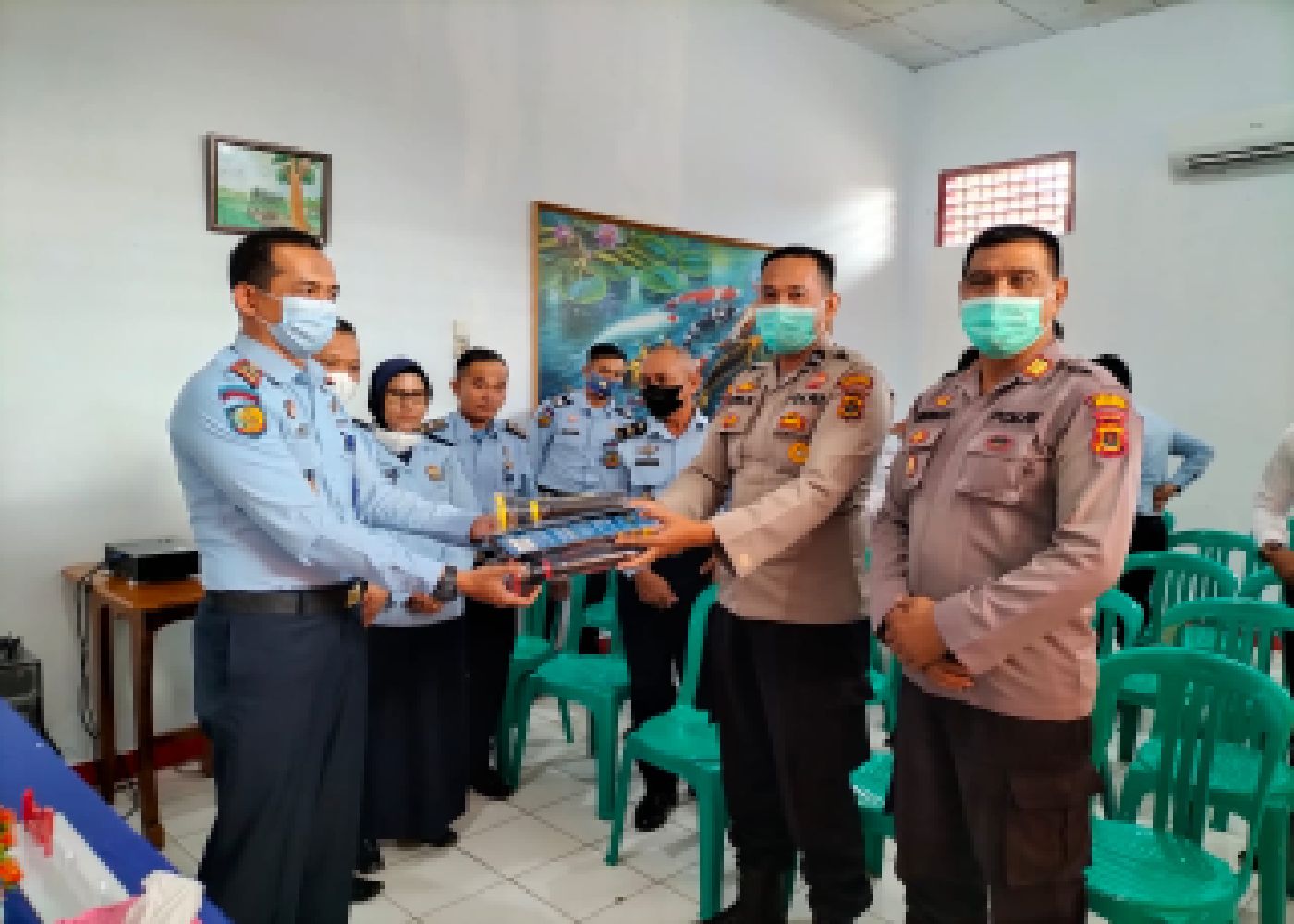 Satbinmas Polres Merangin laksanakan Sambang silaturohmi pada Lapas Kelas II B Bangko