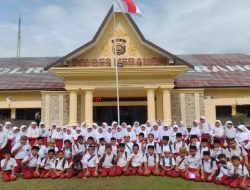 Polisi Sahabat Anak,Kasat Lantas Polres Merangin, Beri Edukasi pada Murid SD Permata Hati