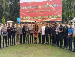 Kapolres Laksanakan Gelar Apel Pergeseran Pasukan Gabungan “Ops lilin 2022”