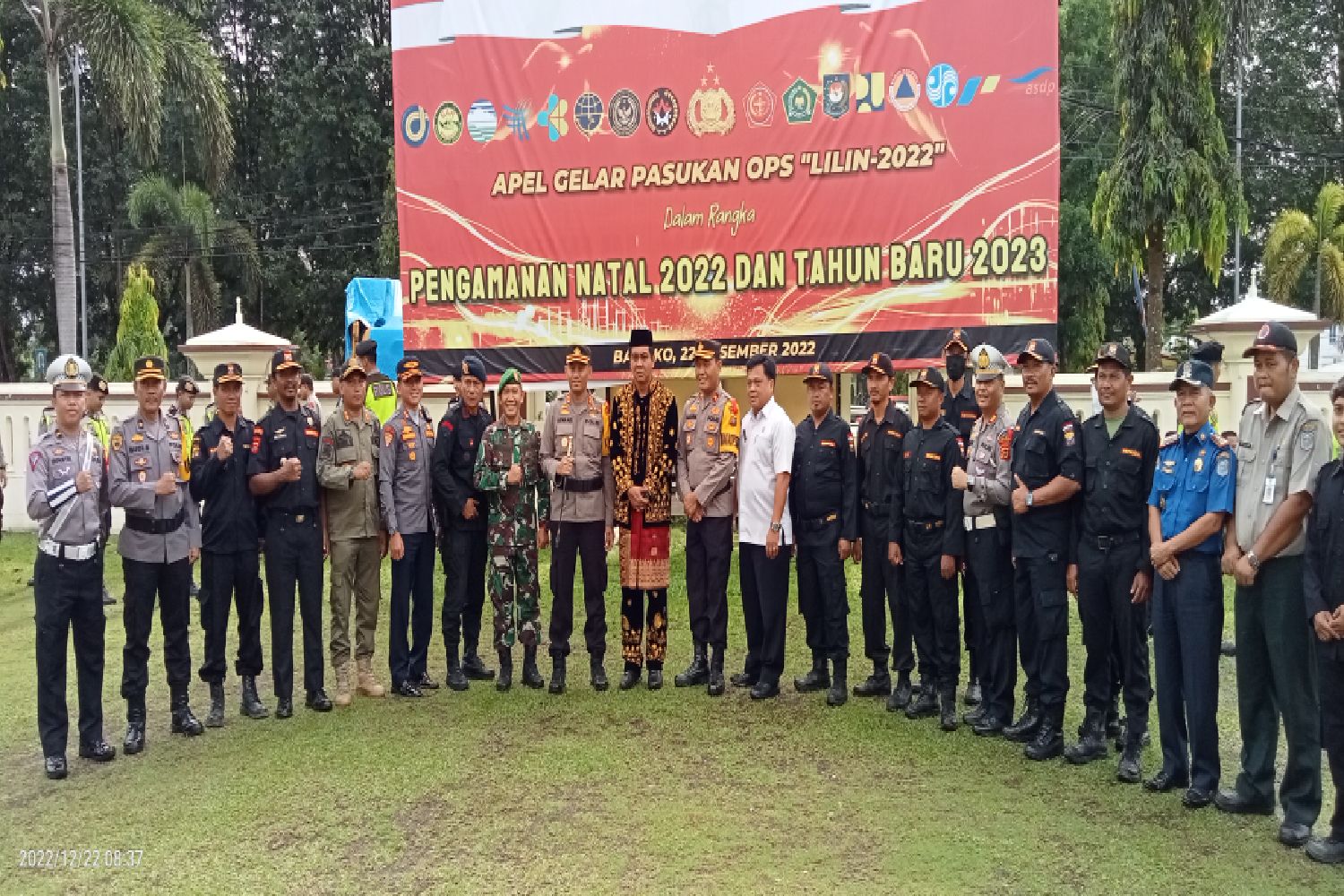 Kapolres Laksanakan Gelar Apel Pergeseran Pasukan Gabungan “Ops lilin 2022”