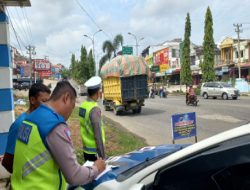 Sat Lantas Polres Merangin Tilang Sopir Nakal