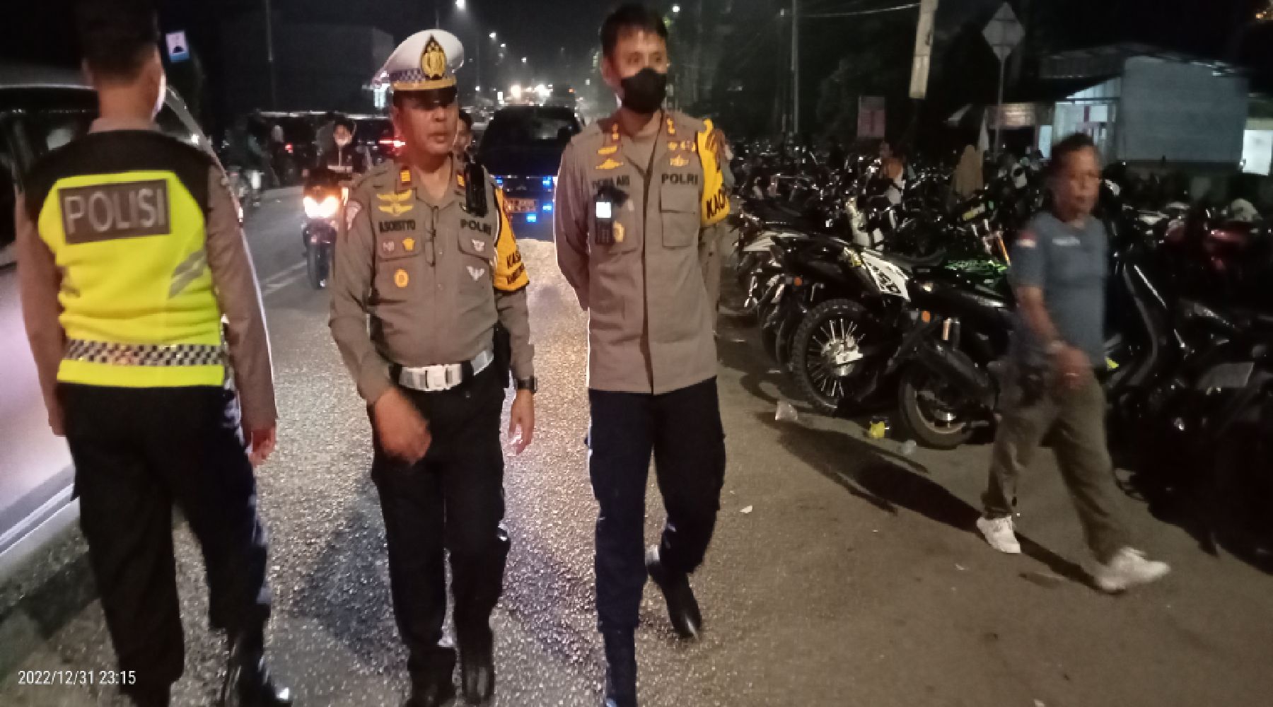 Kapolres Merangin Laksanakan Monitoring dan Pemantauan Mobiling pada Aktivitas Malam Pergantian Tahun