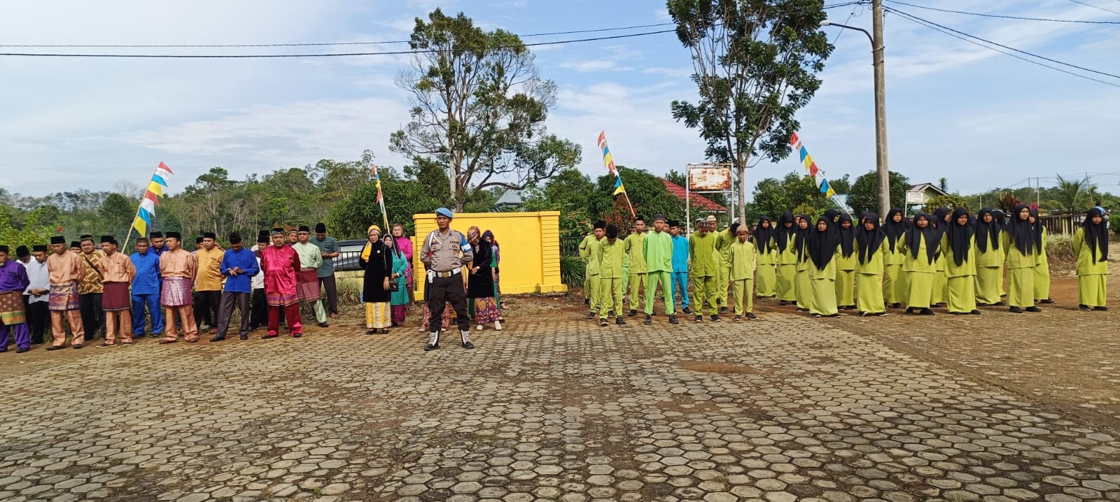 Polsek Lembah Masurai laksanakan Upacara HUT Provinsi Jambi ke-66 Bersama unsur Tripika