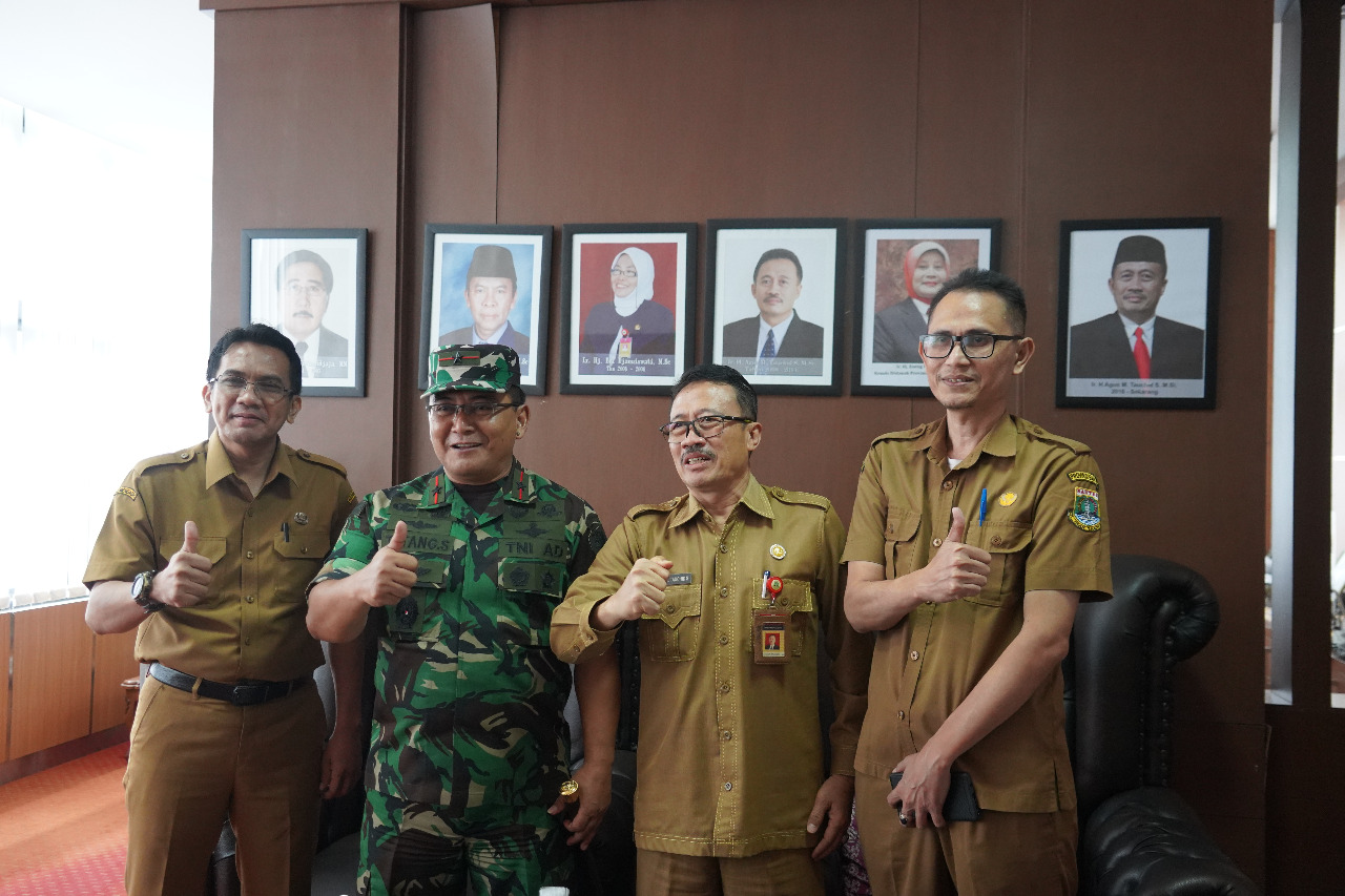 Bangun Sinergi, Danrem 064/MY Silaturahmi dengan Dinas Pertanian dan Bappeda Banten*