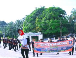 MERIAKAN HUT SATPAM KE 42 : POLRES SUBULUSSALAM GELAR SENAM BERSAMA