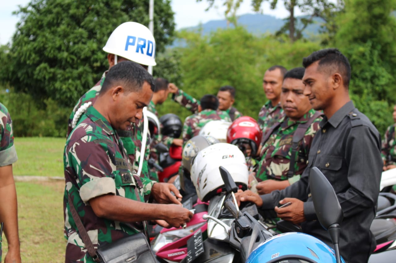 CEGAH AROGANSI PRAJURIT DALAM BERLALU LINTAS : KODIM ABDYA GELAR PEMERIKSAAN KENDERAAN