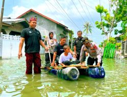 PEDULI MASYARAKAT KORBAN BANJIR – POLRES PIDIE SALURKAN BANSOS