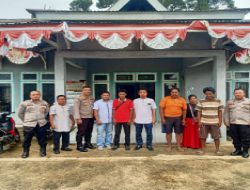 Satbinmas Polres Merangin Laksanakan Rapat Koordinasi Pemanfaatan Tanah Milik Warga Suku Anak Dalam Guna meningkatan perekonomian.