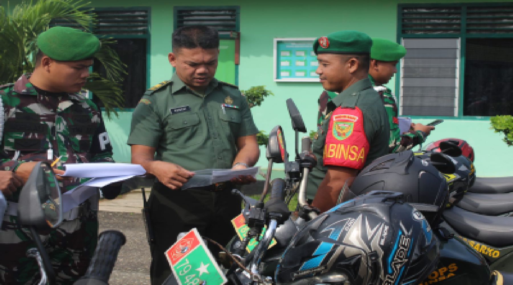 Cengah Pelanggaran, Kodim 0420/Sarko Gelar Apel Kendaraan Roda Dua