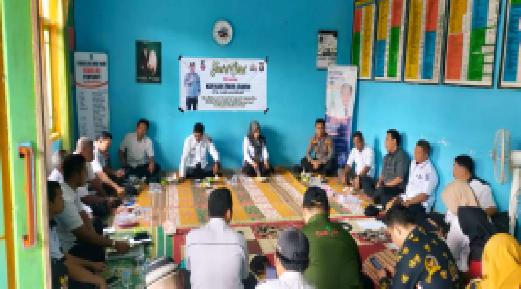 Polsek tabir selatan,Jumat Curhat laksanakan dialog Infrastruktur bersama Camat dan Warga Masyarakat.