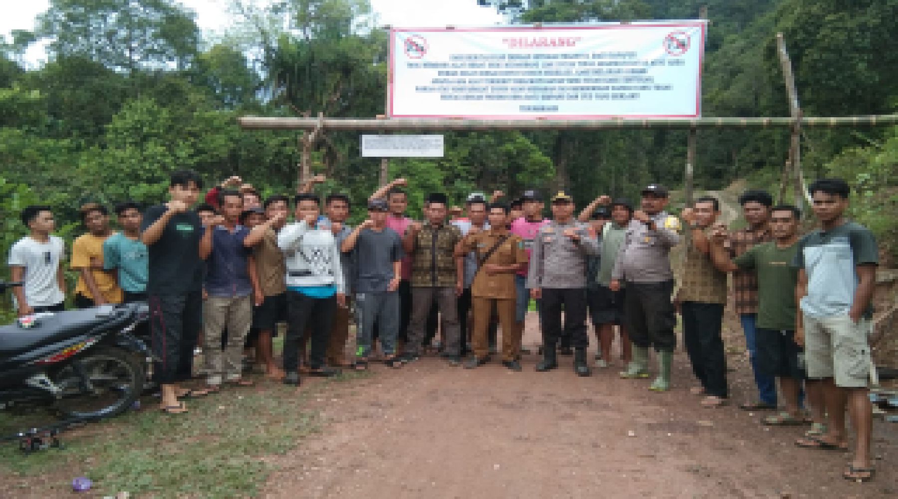 Kapolsek Batang Asai Bersama Masyarakan Desa Batu Empang Cegah PETI