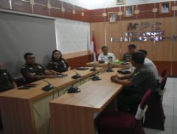 Kapolres bersama Asisten III Pemda Merangin Hadiri Zoom Meeting APIP di Kantor Bappeda.