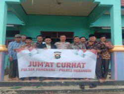 Polsek Pamenang   ,Laksanakan Jum’at curhat Masyarakat Desa Tanah Abang