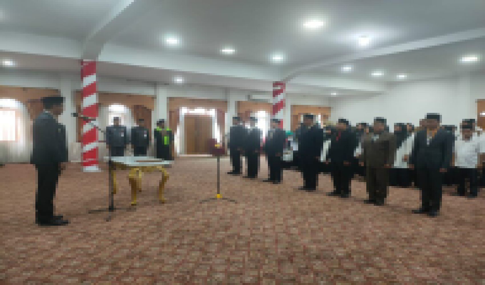 Nilwan Yahya. SE. Lantik Kabinet Merangin di Rumah Dinas Bupati Merangin.