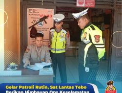 Gelar Patroli Rutin,Satlantas  Berikan Imbauan Ops  Keselamatan 2023