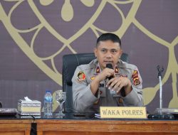 Kapolres Tebo Akbp Fitria Mega M.Psi.Psi Yang Diwakali  Wakapolres Tebo Kompol  Deni Mulyadi SE Membuka Gelar Operasional Bulanan Polres Tebo Bulan Januari 2023