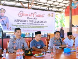 JUM’AT CURHAT – KAPOLRES SUBULUSSALAM BERSAMA MUSPIKA SULTAN DAULAT : SANTUNI ANAK YATIM DAN DHUA’FA