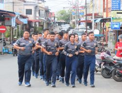 Guyub dan Kompak Lanal Bintan Olahraga Gembira Kenakan Kostum Baru