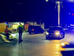JAGA SITUASI KAMTIBMAS : SATLANTAS POLRES ACEH JAYA GENCARKAN PATROLI MALAM