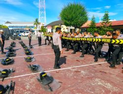 LATIHAN DALMAS : BENTUK KESIAPAN POLRES PIDIE HADAPI PEMILU 2024