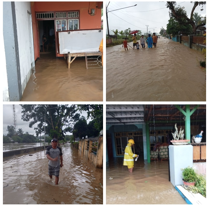 ALIRAN SUNGAI MELUAP – PULUHAN RUMAH KECAMATAN BRANG REA DAN BRANG ANE DIKEPUNG AIR BAH