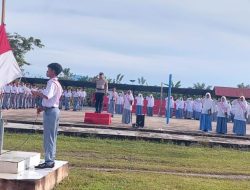 JADI IRUP UPACARA BENDERA – KBO SATRESKRIM HIMBAU PELAJAR MANFAATKAN MASA MUDAMU DENGAN BAIK