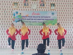 PKG Paud Kartini Kecamatan Pabuaran Selenggarakan Lomba Senam Holistik Integratif 