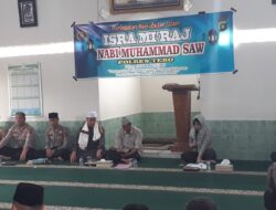 Kapolres Tebo Akbp Fitria Mega M.Psi.Psi Membuka Acara Peringatan Isra Mi’Raj Nabi Muhammad S.A.W Di Masjid Baitul Mukmin Polres tebo