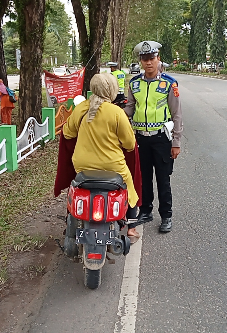 Satlantas polres Merangin laksanakan Operasi Keselamatan dalam rangka menciptakan Iklim berlalu Lintas yang tertib