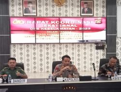 Kapolres bersama Asisten 1 Pemda Merangin Laksanakan RAPAT KOORDINASI EKSTERNAL OPS KESELAMATAN – 2023