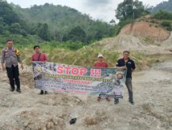 Kapolsek Sungai Manau,Lakukan Sosialisasi dan Himbauan dan Pemasangan