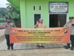 Ops Bina Waspada Siginjai 2023 Siap Laksanakan Memonitoring Gejala Gangguan Kamtibmas