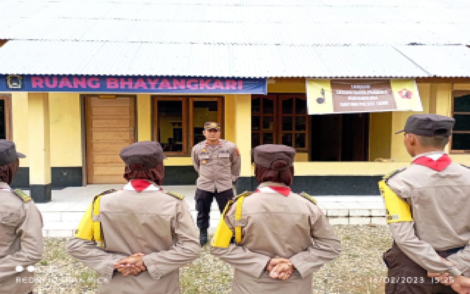 Polsek Tabir,Laksanakan Pembekalan Pematangan Materi Senam Lantas dan Yel Yel Saka Bhayangkara