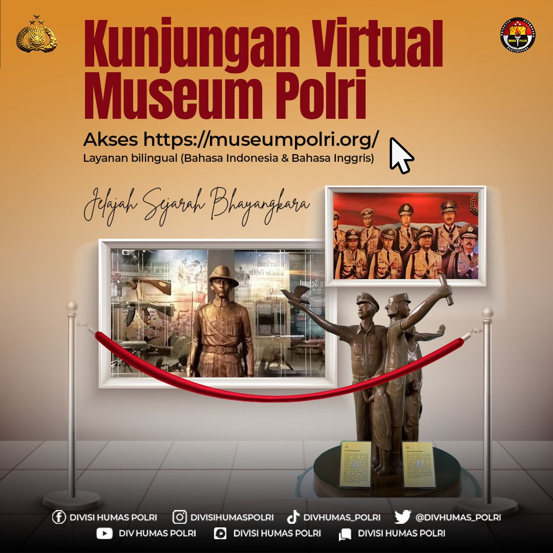 Pusjarah Polri Raih Anugerah Purwakalagrha  Museum Award 2022