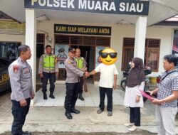 Serahkan Senpi Rakitan,Kapolsek Muara Siau Apresiasi Kerjasama Warga.