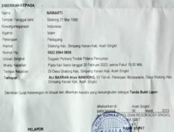 Hj. Nawarti Dan Kuasa Hukumnya Resmi Melaporkan Tersangka 406 Inisial Nandong Ke Polres Aceh Singkil