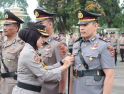 Kapolres Akbp.Fitria Mega M.psi.Psi Sebagai Irup Pada Acara  Sertijab Kapolsek Rimbo Bujang,Kapolsek Rimbo Ulu,Kasat Narkoba  Dan Pelantikan KabagRen Polres Tebo