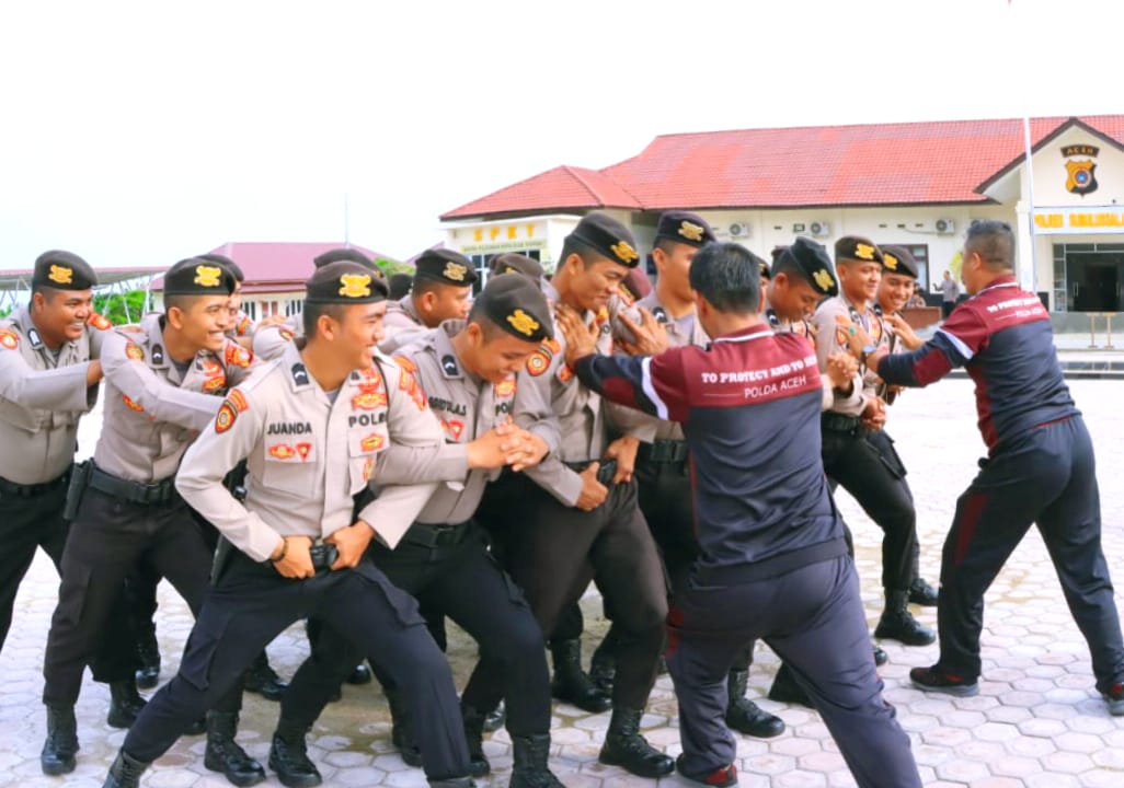 Tingkatkan Kemampuan : Sat Samapta Polres Subulussalam Laksanakan Latihan Dalmas